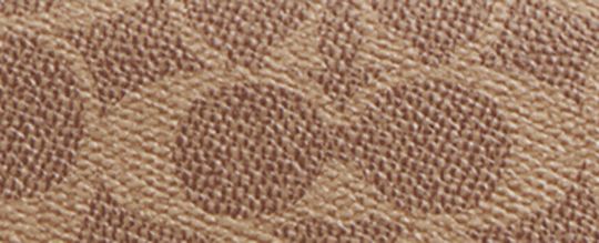 COACH&reg;,Brook Flap Chain Bag In Signature Canvas,Leather,Calfskin Leather,Fabric,Canvas,Shoulder Bag,Logo,Embellished,Patte...,