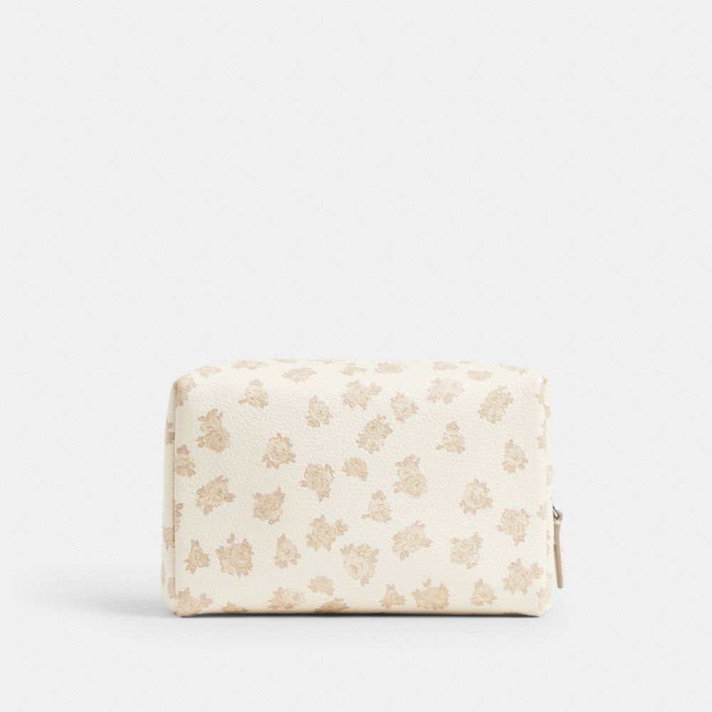 COACH®,Essential Cosmetic Pouch With Floral Print,,Back View
