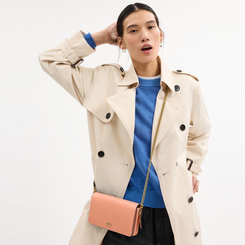 COACH®,Mila Crossbody Bag With Signature Canvas,Crossbody,Metal,Logo,Day Party,