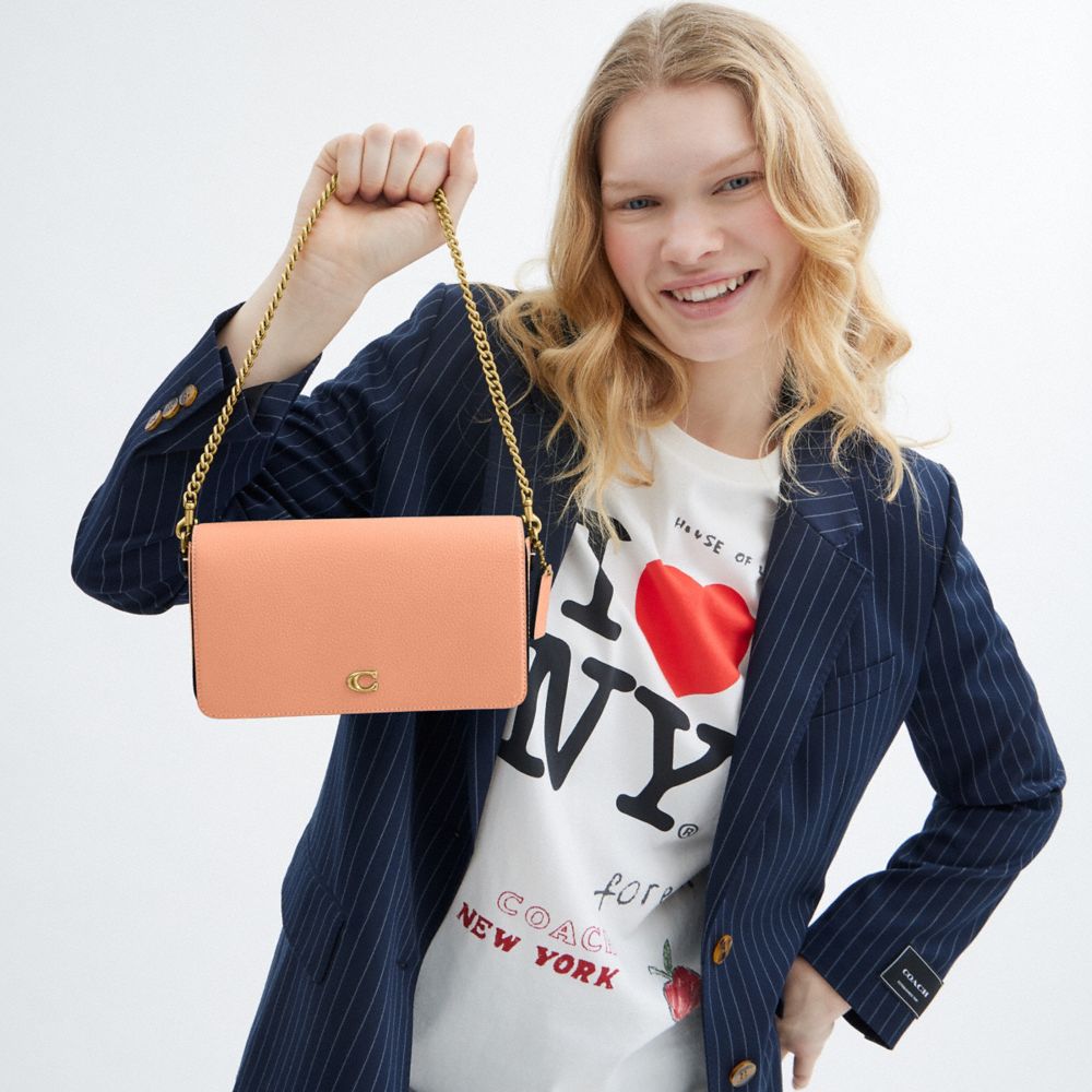 COACH®,Mila Crossbody Bag With Signature Canvas,Crossbody,Metal,Logo,Day Party,,Detail View