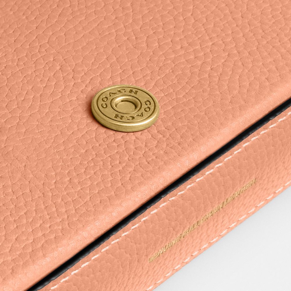 COACH®,Mila Crossbody Bag With Signature Canvas,Crossbody,Metal,Logo,Day Party,,Closer View