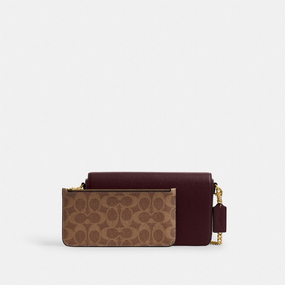 COACH®,Mila Crossbody Bag With Signature Canvas,Crossbody,Logo,Metal,Day Party,,Angle View