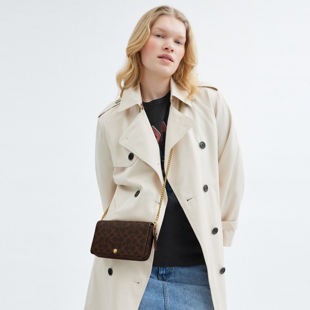 Coach Mila Crossbody Bag In Signature Canvas In Multi