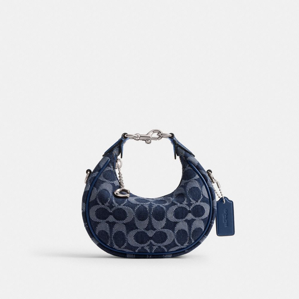 COACH®,Jonie Bag In Signature Denim,Navy,Front View