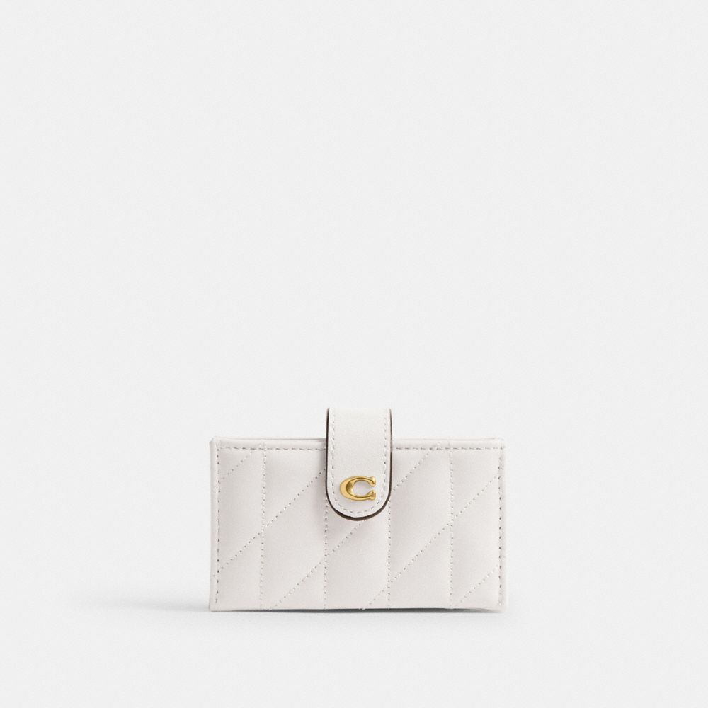 Coach Essential Multi Card Holder With Pillow Quilting In White