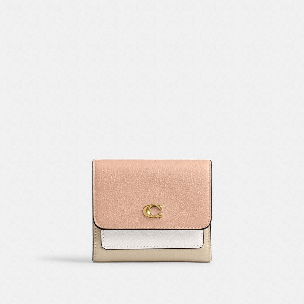 Coach Mila Small Flap Wallet In Colourblock