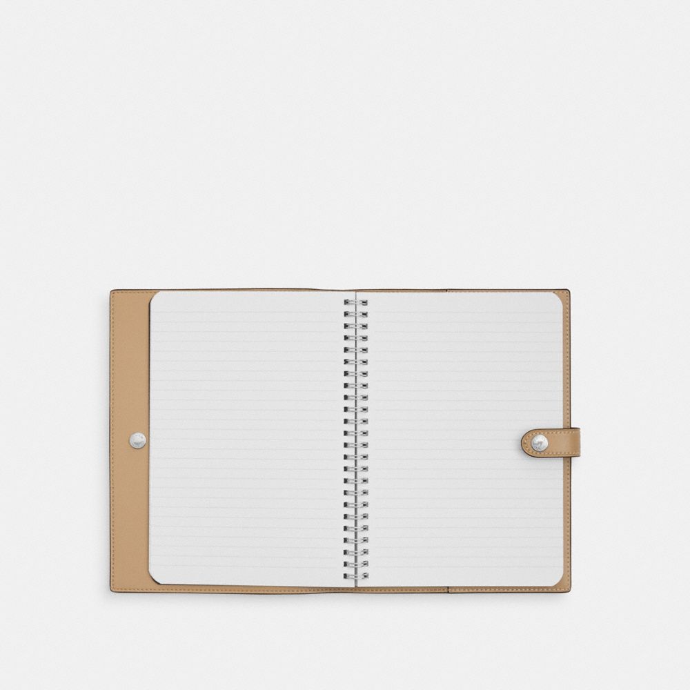 COACH®,Notebook With Lemon Print,,Inside View,Top View