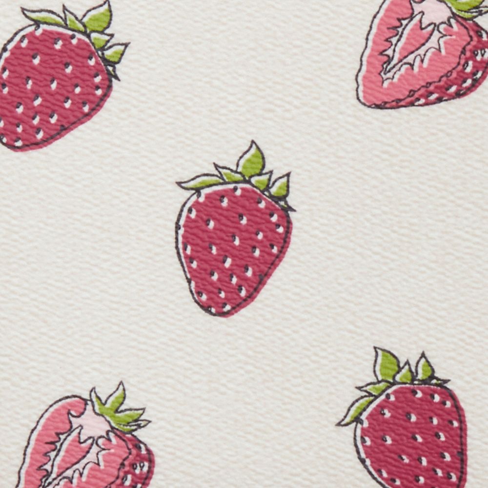 COACH®,Notebook With Strawberry Print,,Closer View