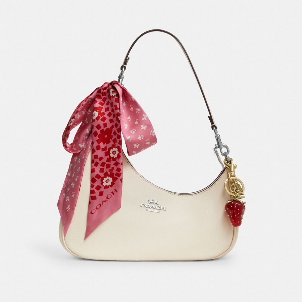 COACH®,Strawberry Bag Charm & Floral Scarf,