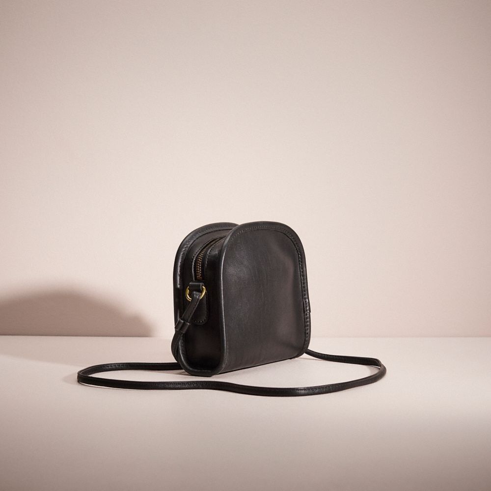 COACH®,Vintage Abbie Zip Bag,Crossbody,Casual,Black,Angle View