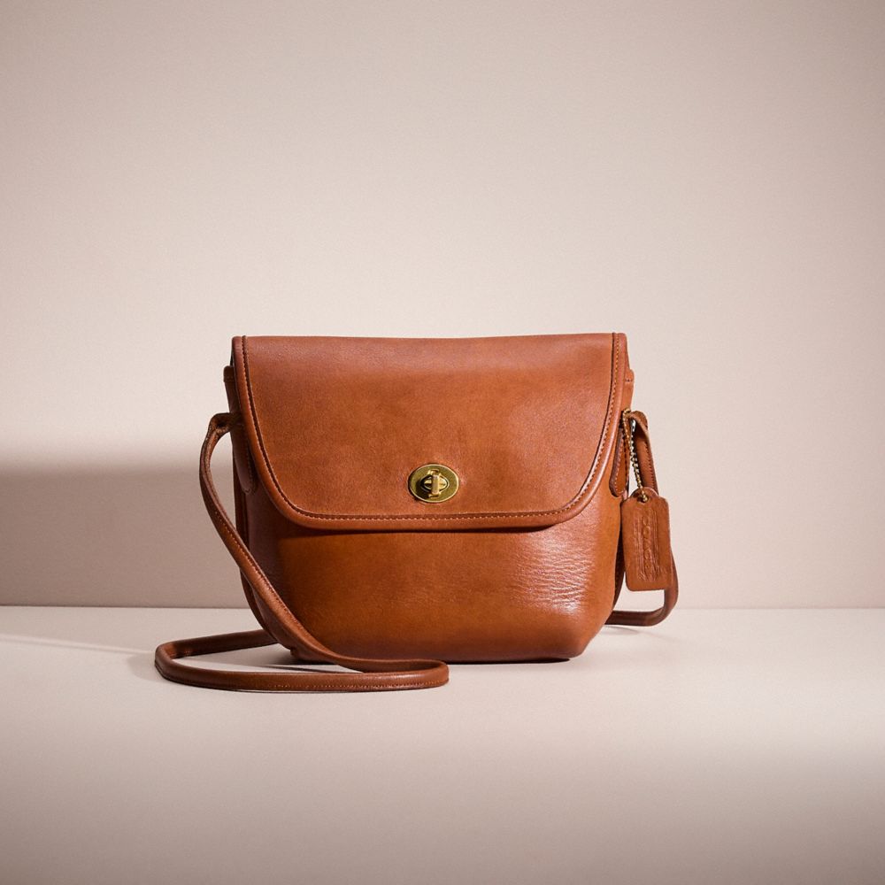 Tan Vintage Quincey Crossbody Bag