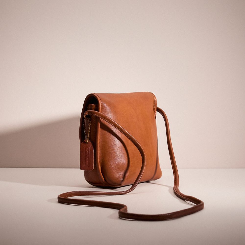 COACH®,Vintage Quincey Crossbody Bag,Brown,Angle View