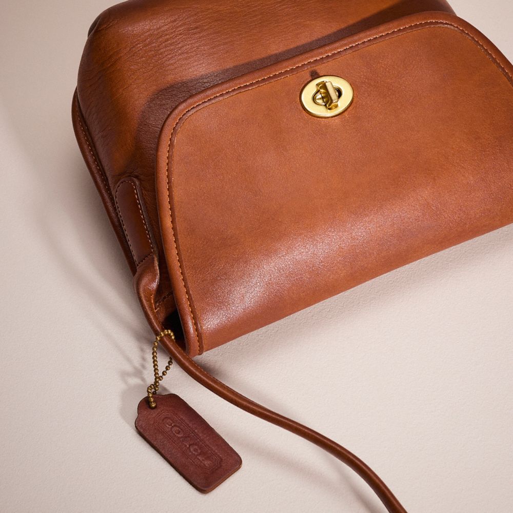 COACH®,Vintage Quincey Crossbody Bag,Brown,Closer View
