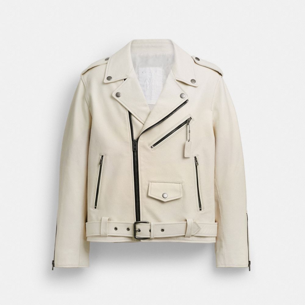 COACH®,Moto Jacket,,Front View