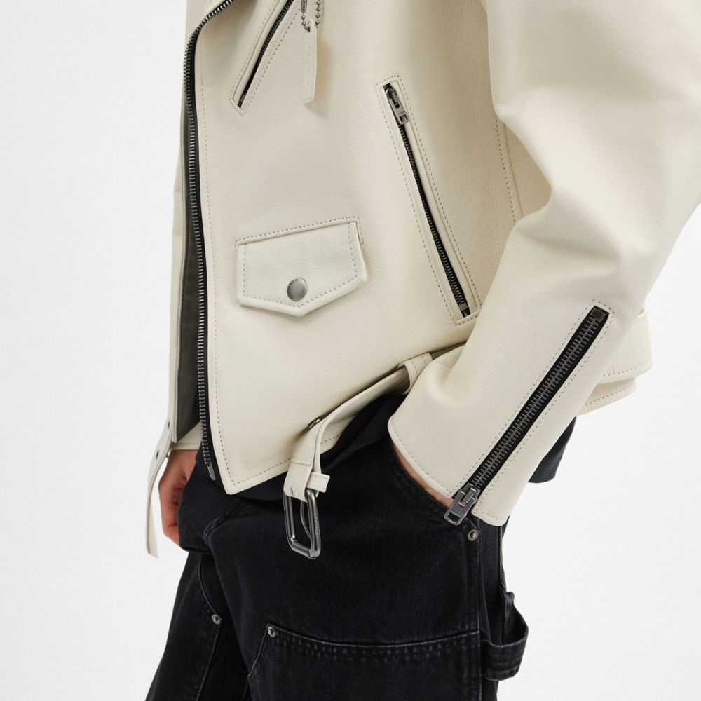 COACH®,Moto Jacket,,Detail View