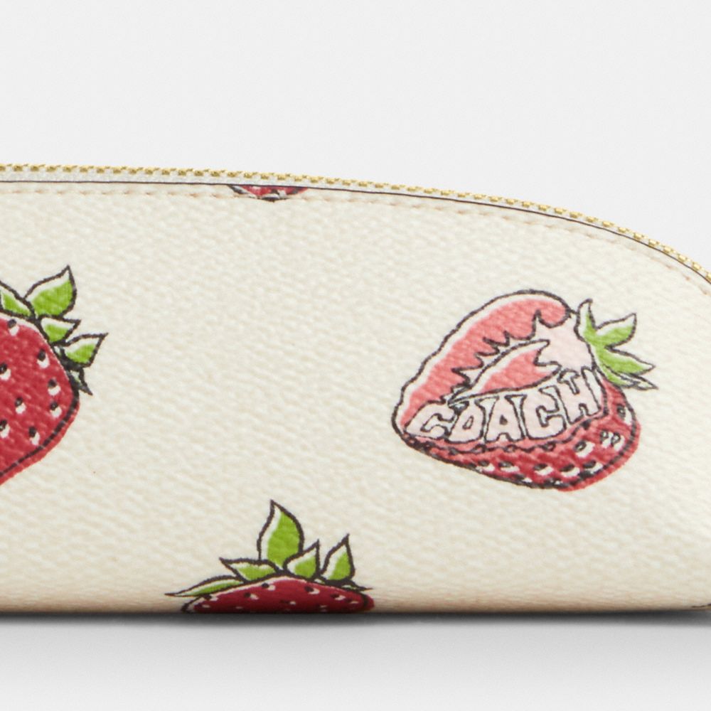 ポーチ COACH Pencil Case Strawberry CPA08 COACH® Outlet | Pencil Case With Strawberry Print
