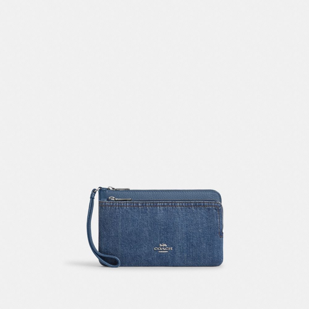 COACH®,Denim,Argent/Indigo,Front View