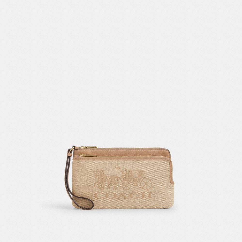 COACH®,la toile,B4/Naturel Foncé Multi,Front View