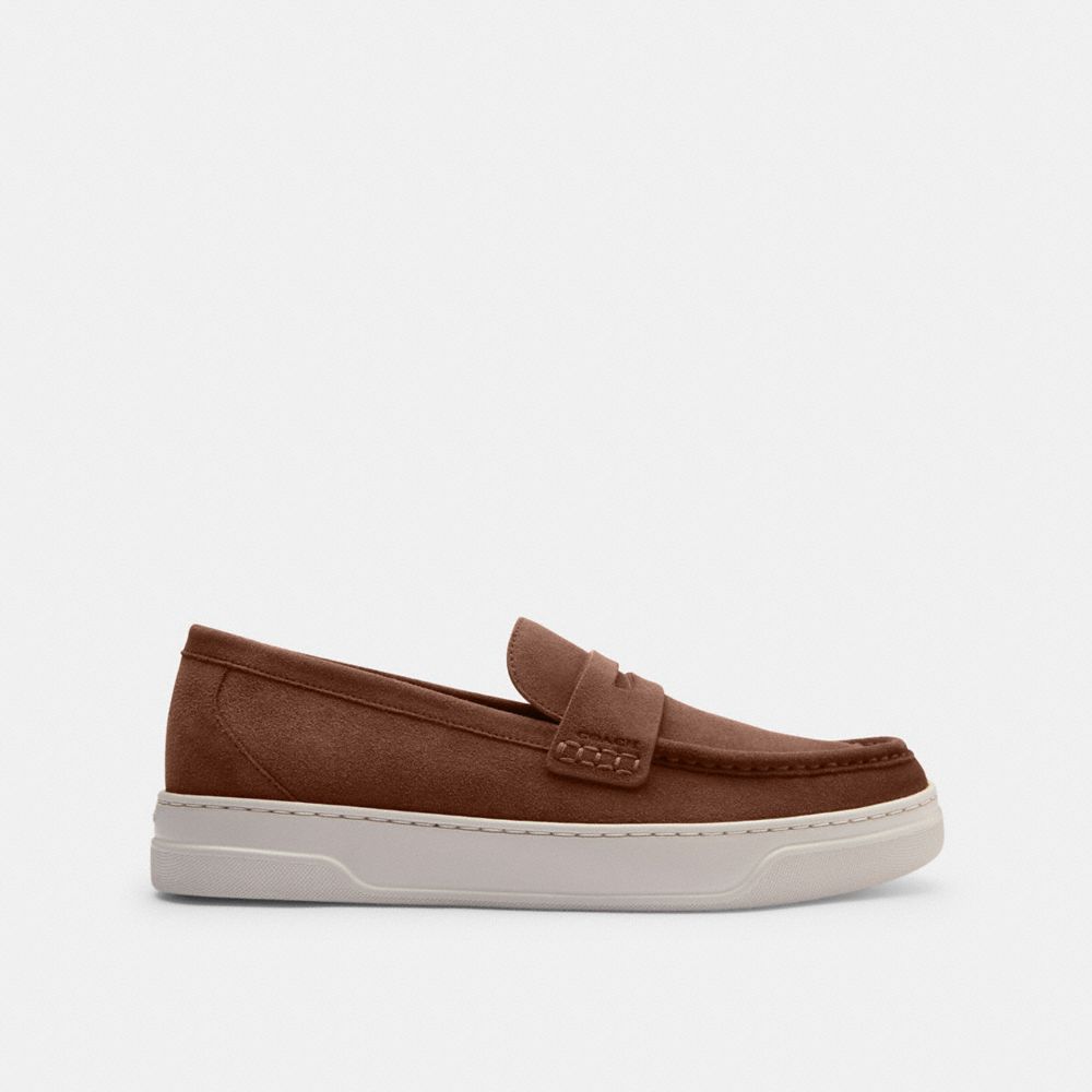 COACH®,Hybrid Loafer,Brown,Angle View