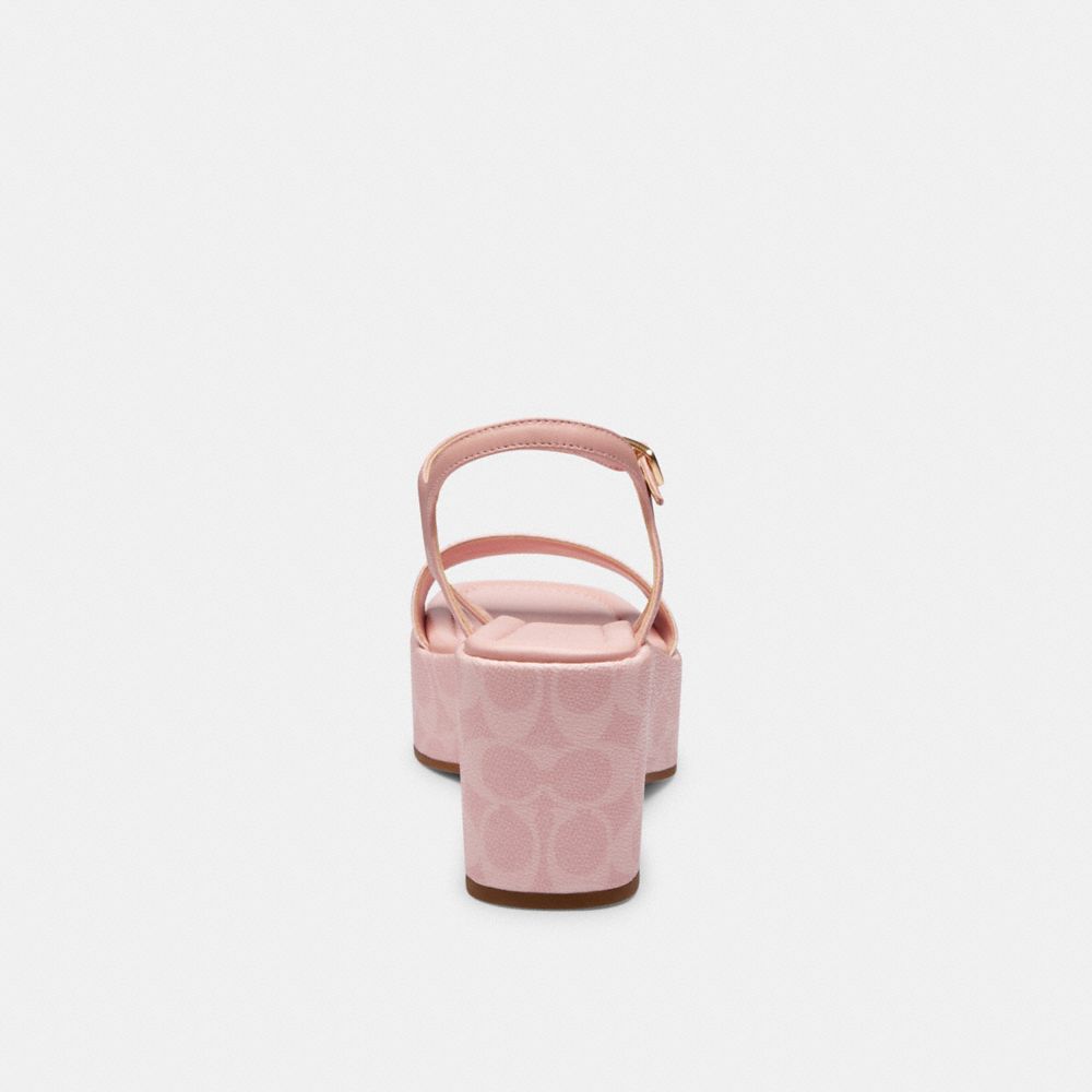 COACH®,Gale Wedge Sandal In Signature Canvas,,Alternate View