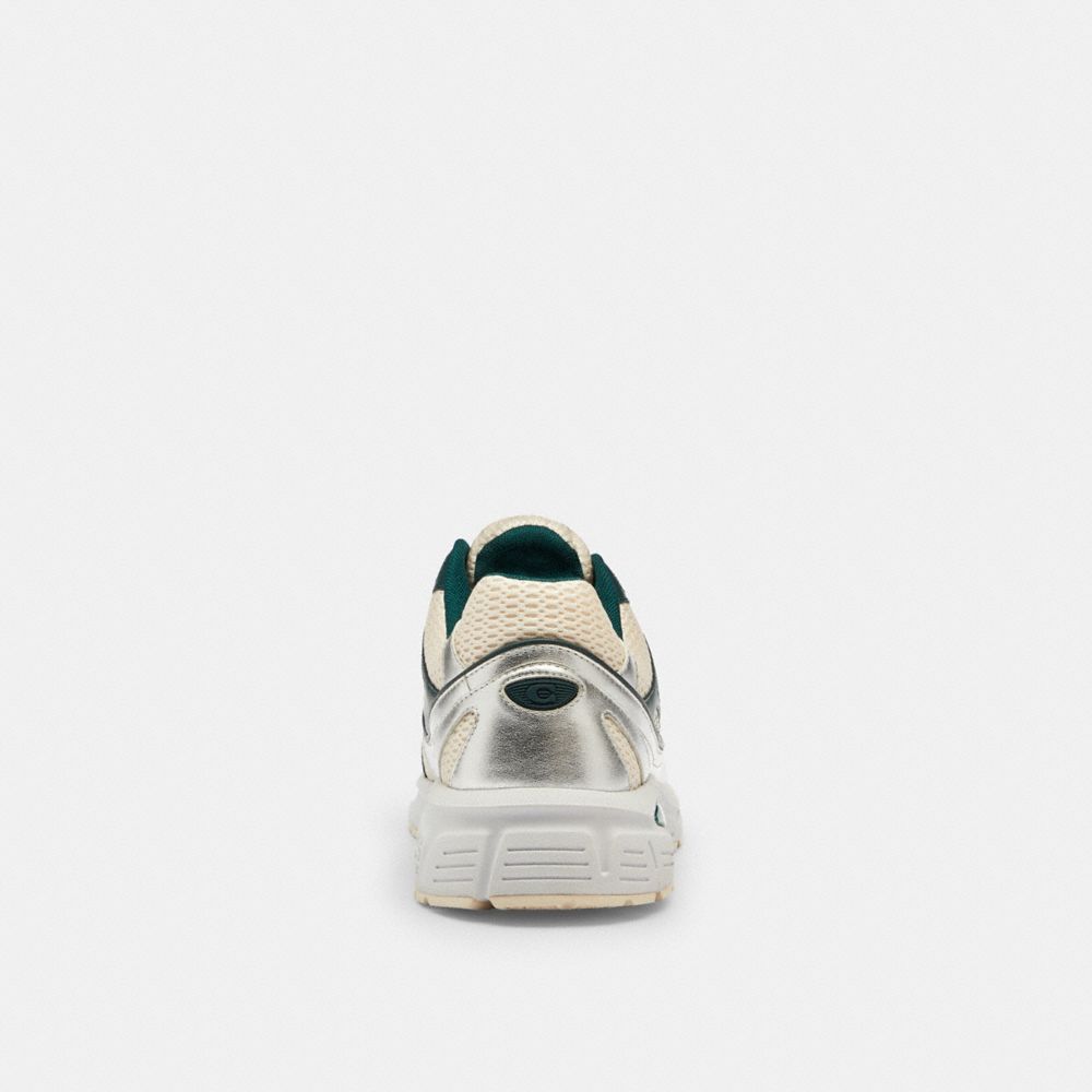 COACH®,Sport Sneaker,Rubber,Leather,Mesh,Activewear,Mixed Media,Logo,Word Embellishment,Color Block,Activewear,Multi Color,Alternate View