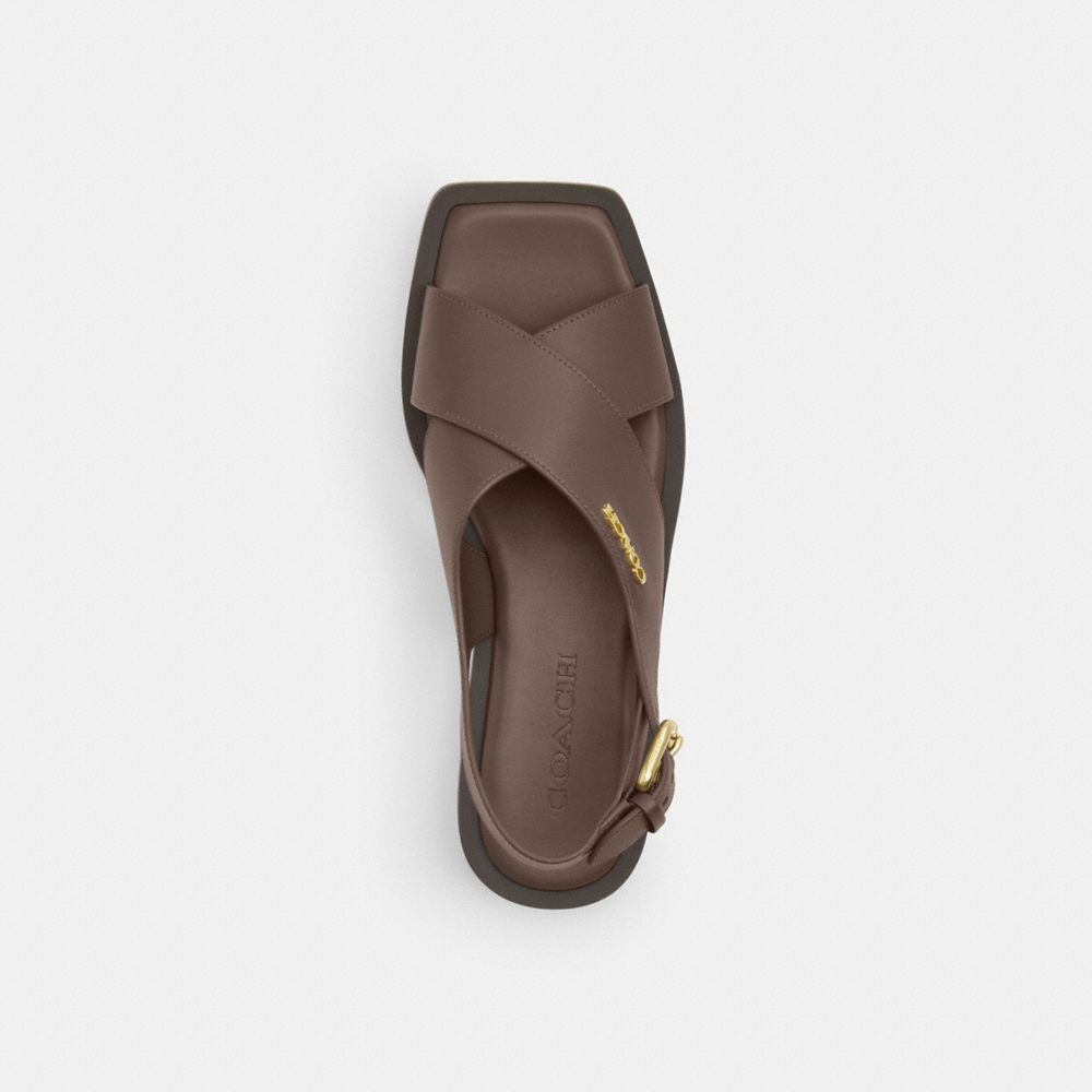 COACH®,Link Criss Cross Sandal,,Inside View,Top View