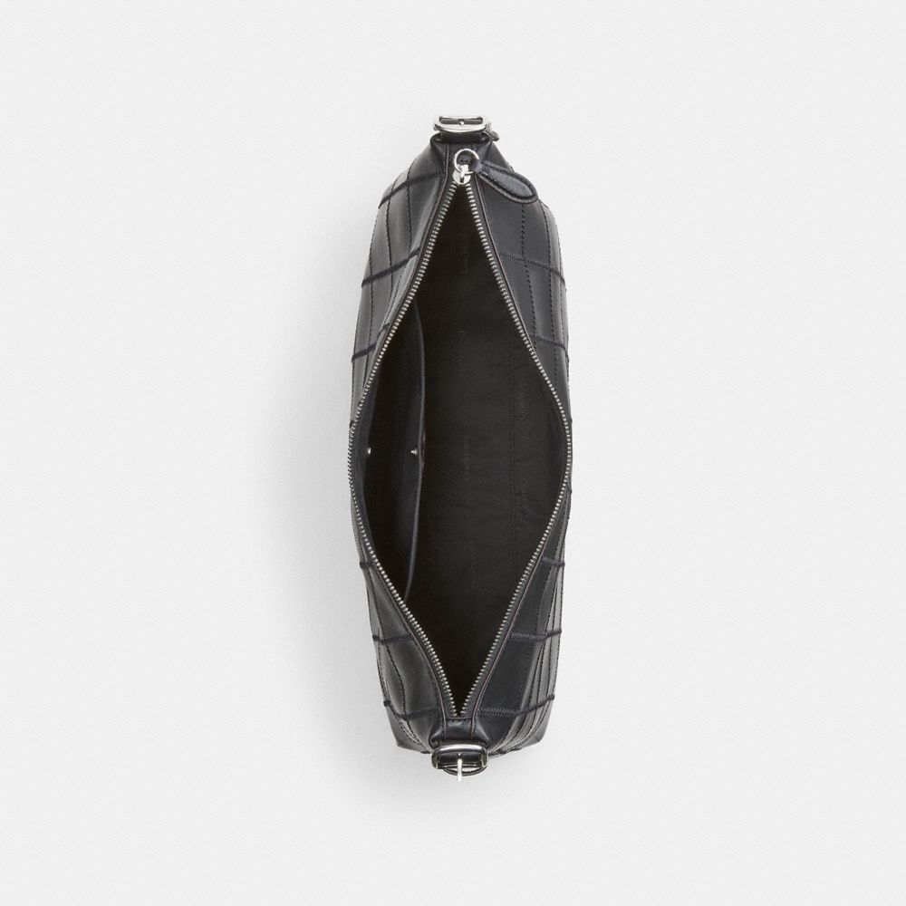 COACH®,Alter/Ego Large Shoulder Bag In Checkerboard Upcrafted Leather,,Inside View,Top View