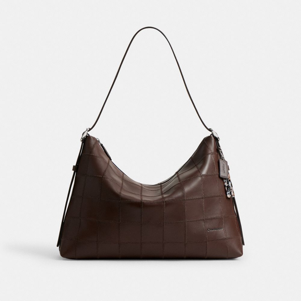 Coach Alter/ego Large Shoulder Bag In Checkerboard Upcrafted Leather