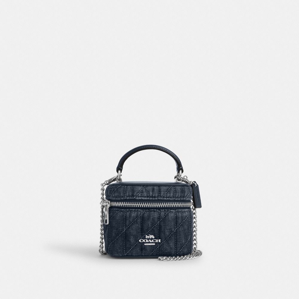 COACH®,Argenté/Denim,Front View