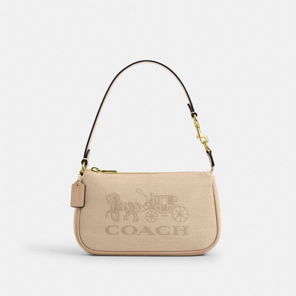 COACH®,Nolita 19 In Canvas With Horse And Carriage,,Front View