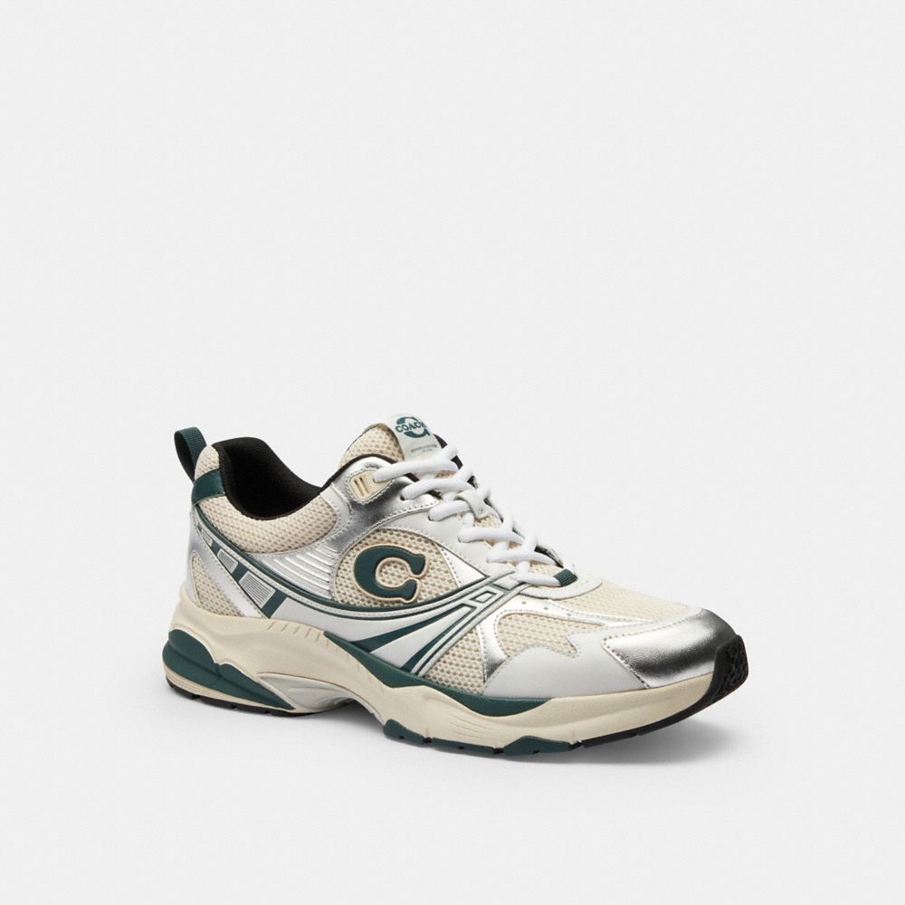 Coach Mesh Sneaker In Neutral