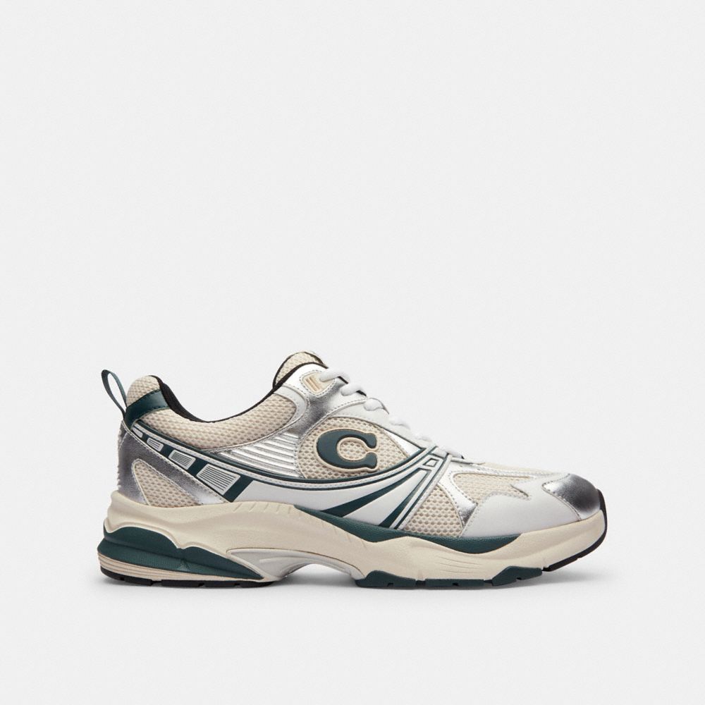 Coach Mesh Sneaker In Neutral