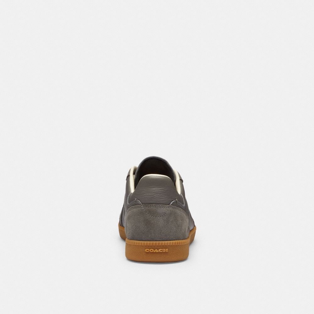 COACH®,Ellis Sneaker,Rubber,Suede,Leather,Casual,Mixed Media,Color Block,Logo,Casual,Gray,Alternate View
