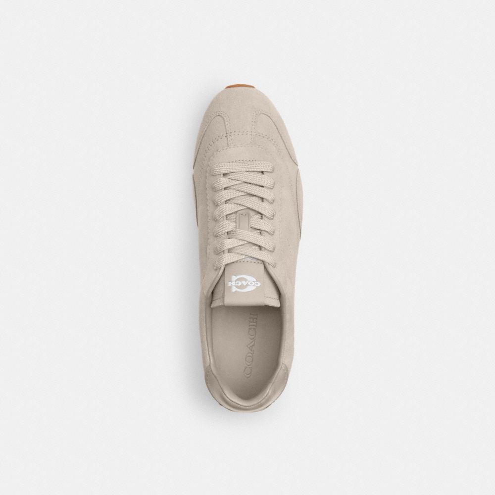 COACH®,Flat Sneaker,Gray,Inside View,Top View