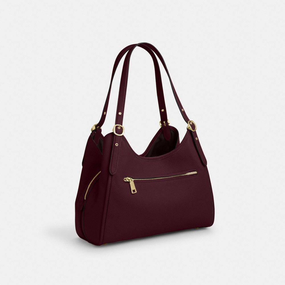 COACH®,Erin Shoulder Bag,Leather,Shoulder Bag,Logo,Gold Metal,Casual,,Angle View