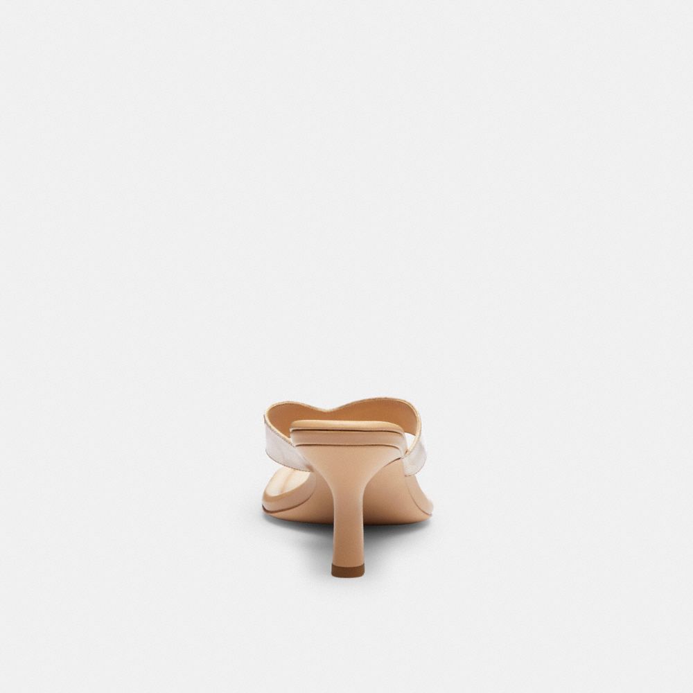 COACH®,Kitten Heel In Signature Canvas,Beige,Alternate View