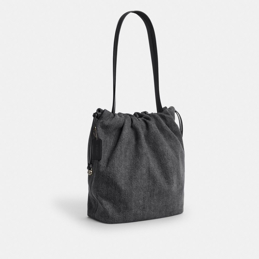 COACH®,フェイ ドローストリング トート バッグ,トートバッグ,ｳｫｯｼｭﾄﾞ ｸﾞﾚｰ