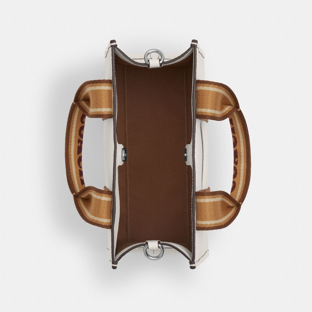 COACH®,Smith Tote Bag 24,Cream,Inside View,Top View