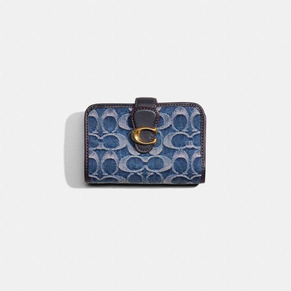 COACH RESTORED TABBY MEDIUM WALLET IN SIGNATURE DENIM 