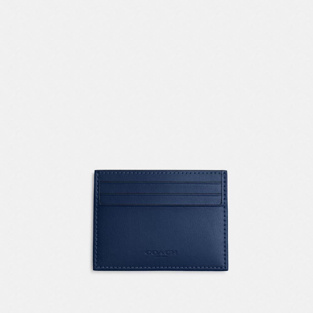 COACH®,Card Case In Signature Denim,,Back View