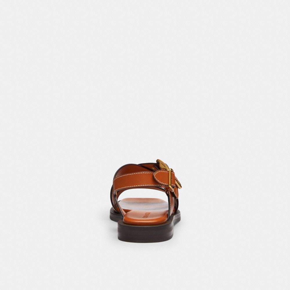 COACH®,アーカイブ バックル フラット サンダル,サンダル,ｺﾆｬｯｸ