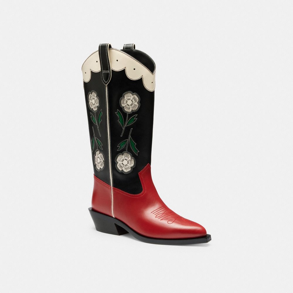 COACH®,Aria Cowboy Boot,,Front View image number 0