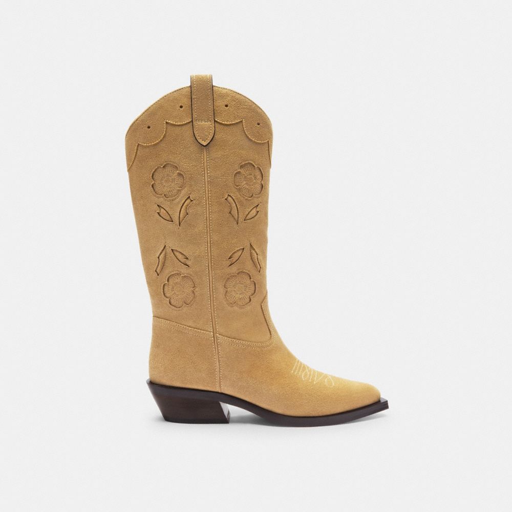 COACH®,Aria Cowboy Boot,,Angle View