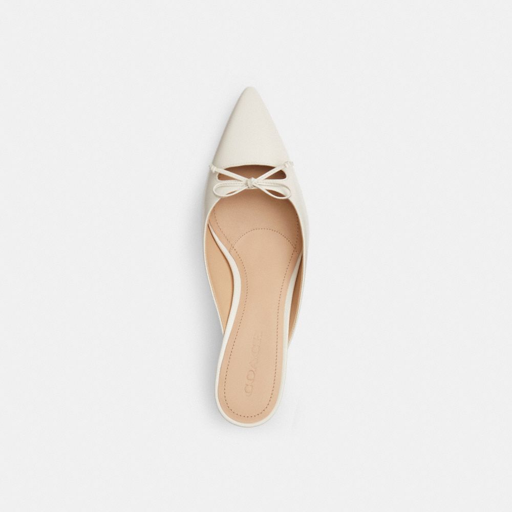 Coach Mules In White