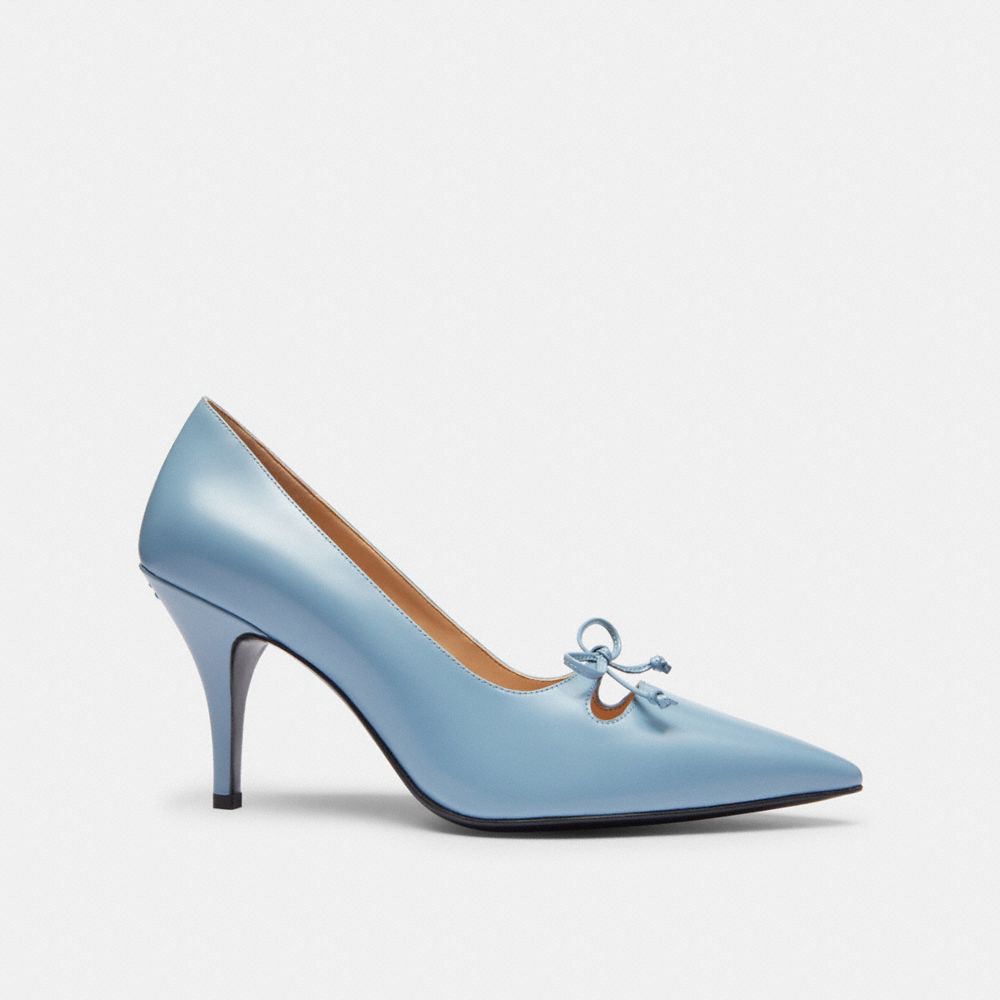 COACH®,Pump,Blue,Angle View