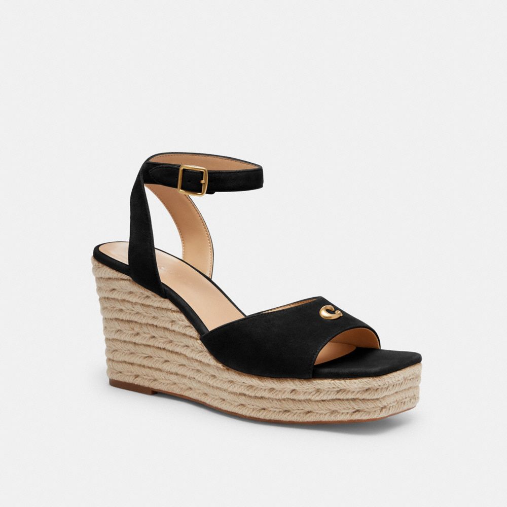 COACH®,Espadrille Wedge,,Front View