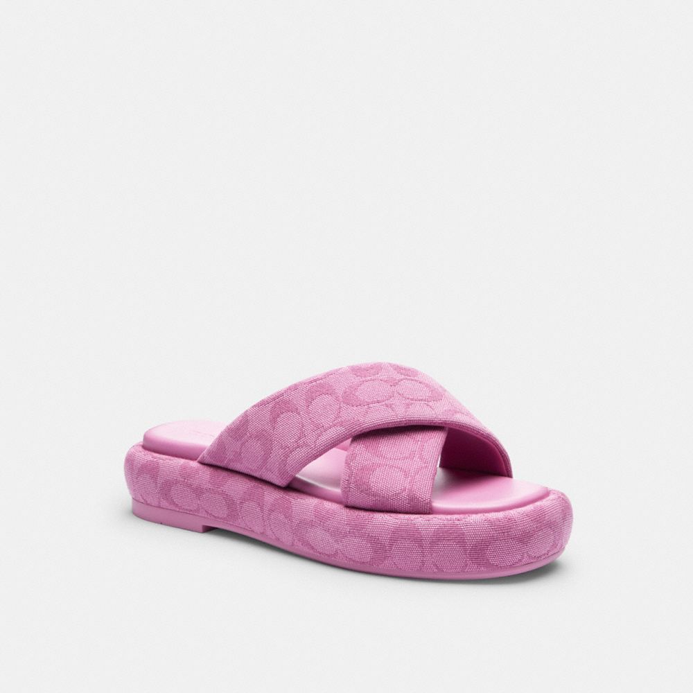 Coach Penelope Sandale Mit Signature-c In Pink