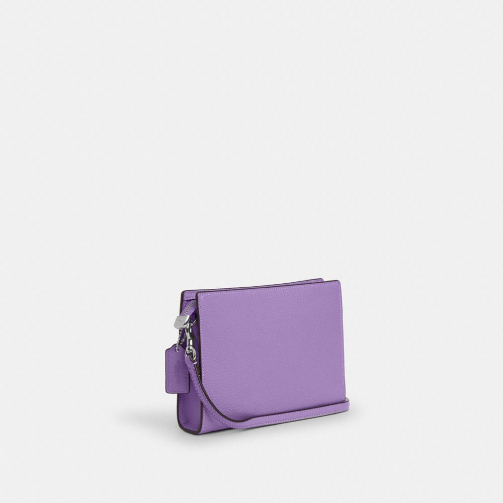 COACH®,Slim Crossbody Bag,Purple,Angle View