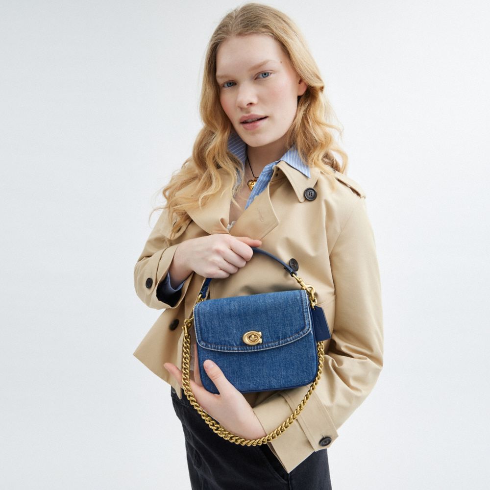 COACH®,Cassie Crossbody Bag 19,Blue,Detail View