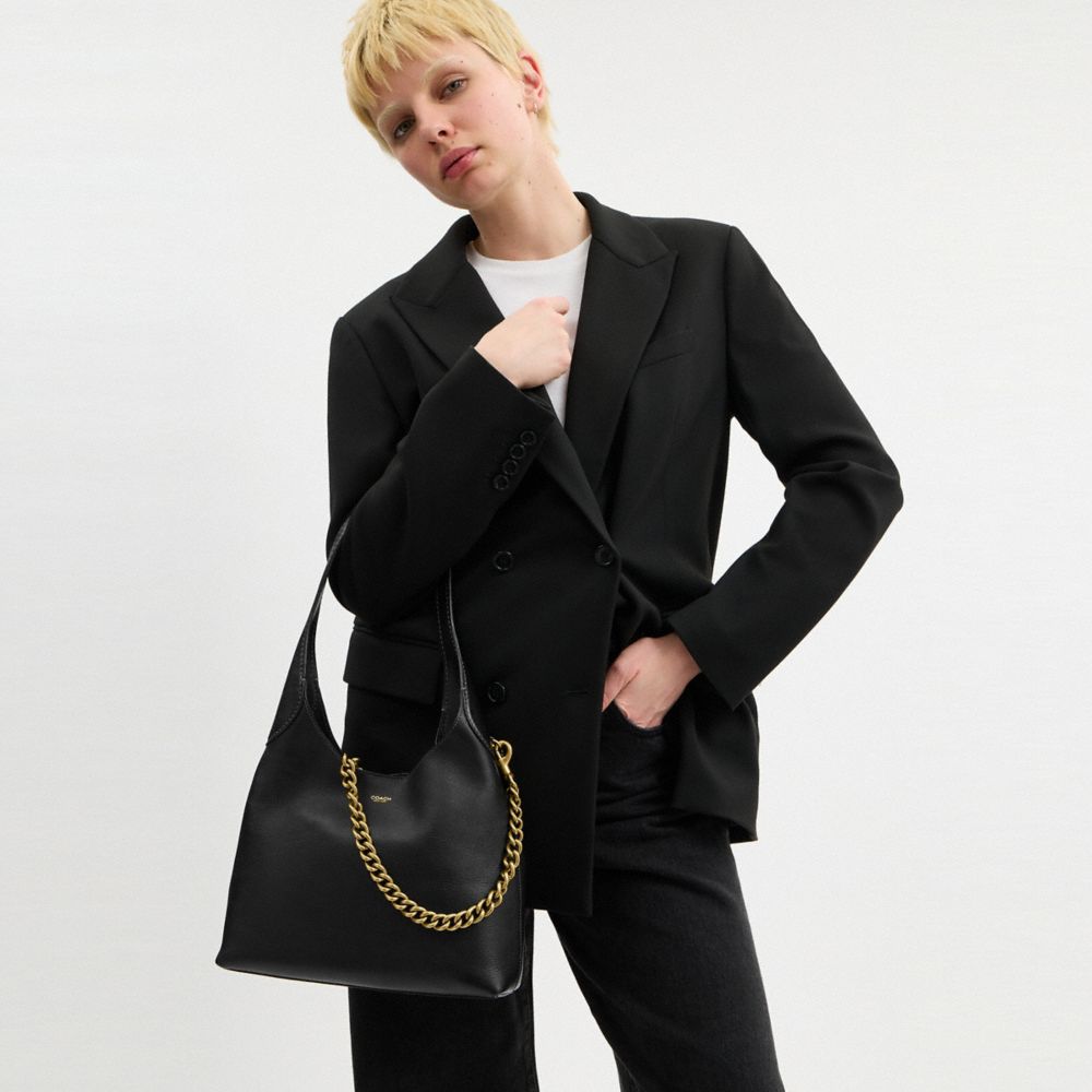 Женские брюки Coach Short Chunky Curb Chain Strap — фото 3